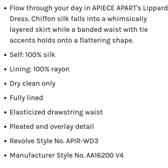 APIECE APART Lippard Multi Color Striped Chiffon Silk Midi Dress 4 - Picture 2 of 13